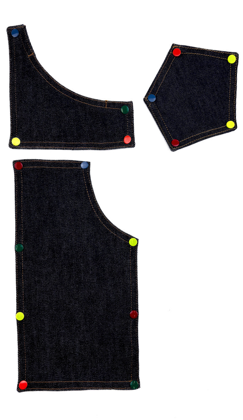 Pack de 6 patchs Ti’Patch – Denim noir