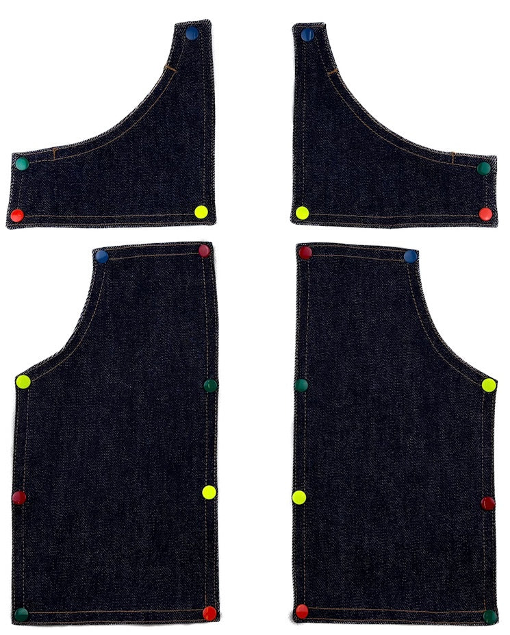 Pack de 4 patchs Ti’Patch – Denim noir