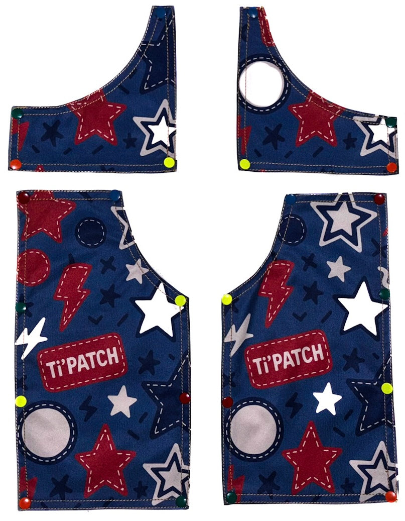 Pack de 4 patchs Ti’Patch – Thème Ti’Patch rétro-éclairé