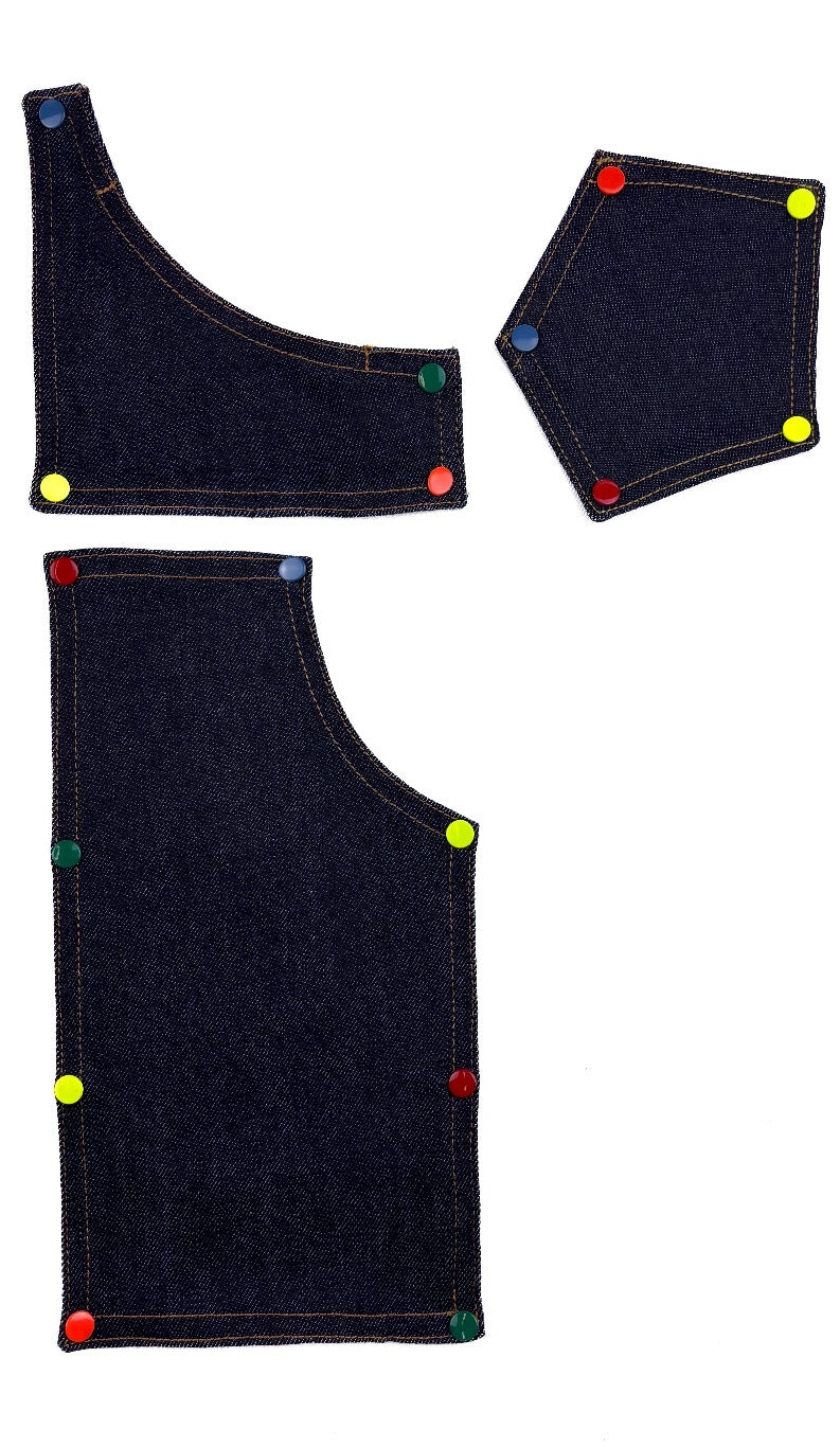 Pack de 6 patchs Ti’Patch – Denim Bleu