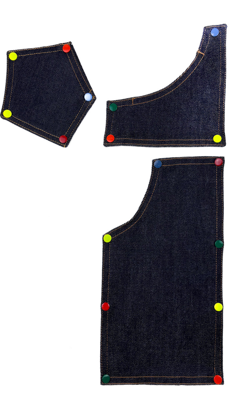 Pack de 6 patchs Ti’Patch – Denim Bleu